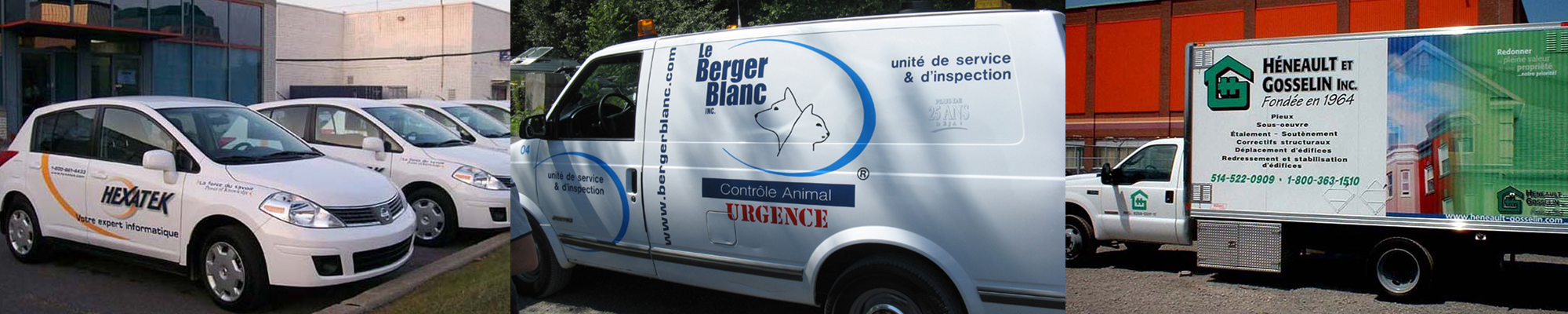 Lettrage et habillage de camions